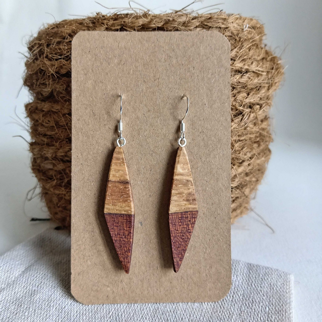 Boucles d'oreilles parallélogrammes 