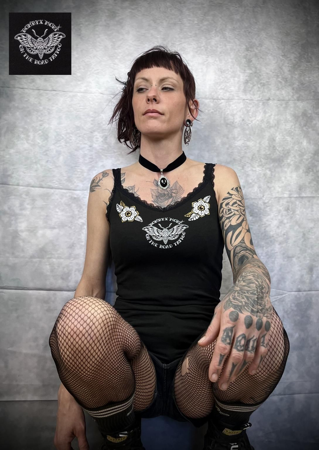 T-Shirt Dentelle "Anchor &amp; Flowers"