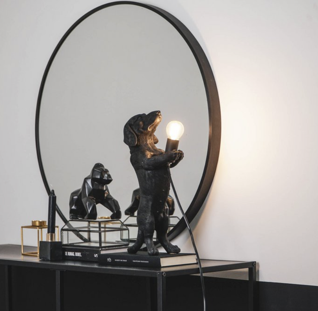 Lampe Teckel HV - Noir - 10x15x38cm