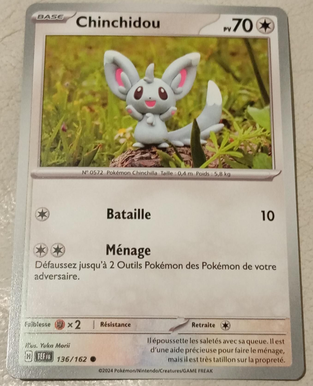 Carte pokémon Chinchidou 