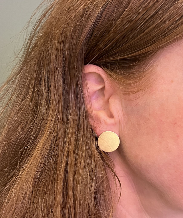 Ohrschmuck DISC groß goldplattiert