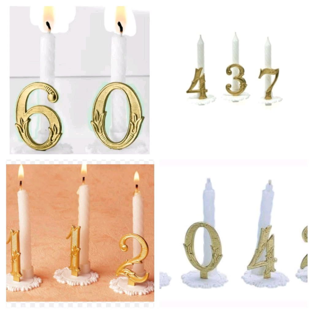 BOUGIE ANNIVERSAIRE EN CHIFFRE 