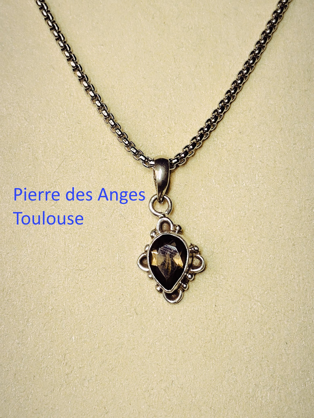 Pendentif Quartz Fumé