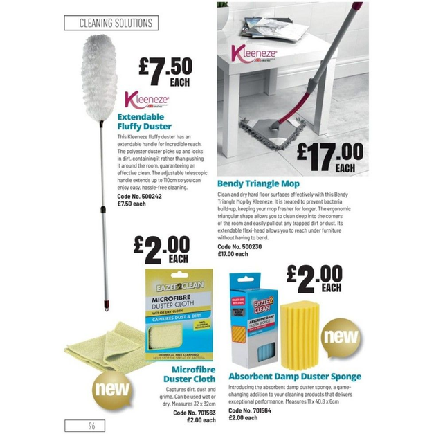 Kleeneze Bendy Triangle Mop -  Anti Bac