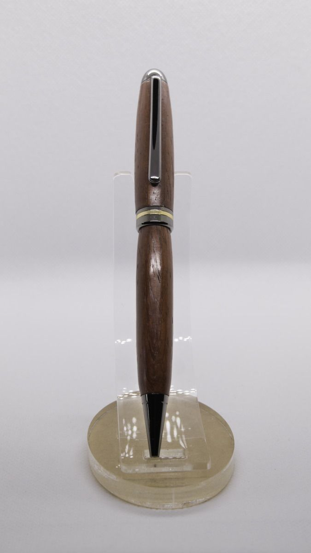 Stylo à bille noir en Bois de rose de Zambie