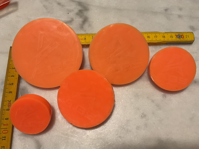 06B44 ... Cible spinner AGS latex pour cible basculante (8+7+6+5+4cm)  