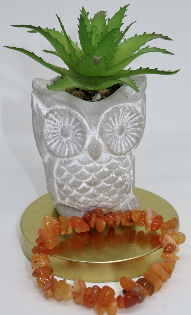 Bracelet baroque en Cornaline