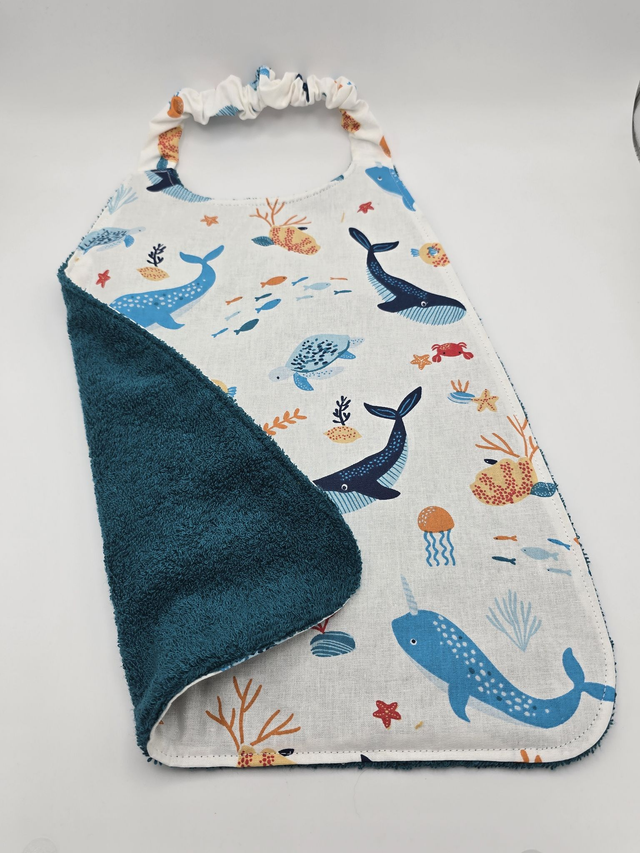 Bavoir enfant double face