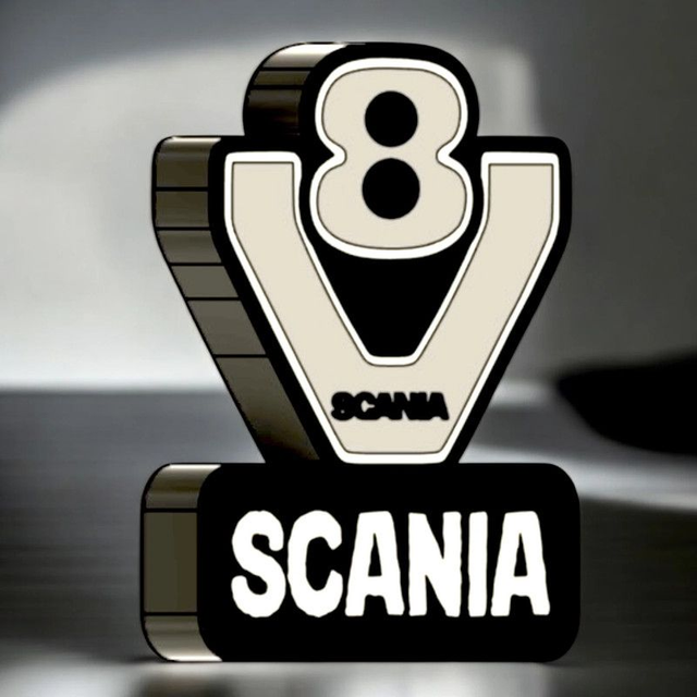 Lampe Scania V8 LED - Une touche de puissance et de style pour ta déco ! 