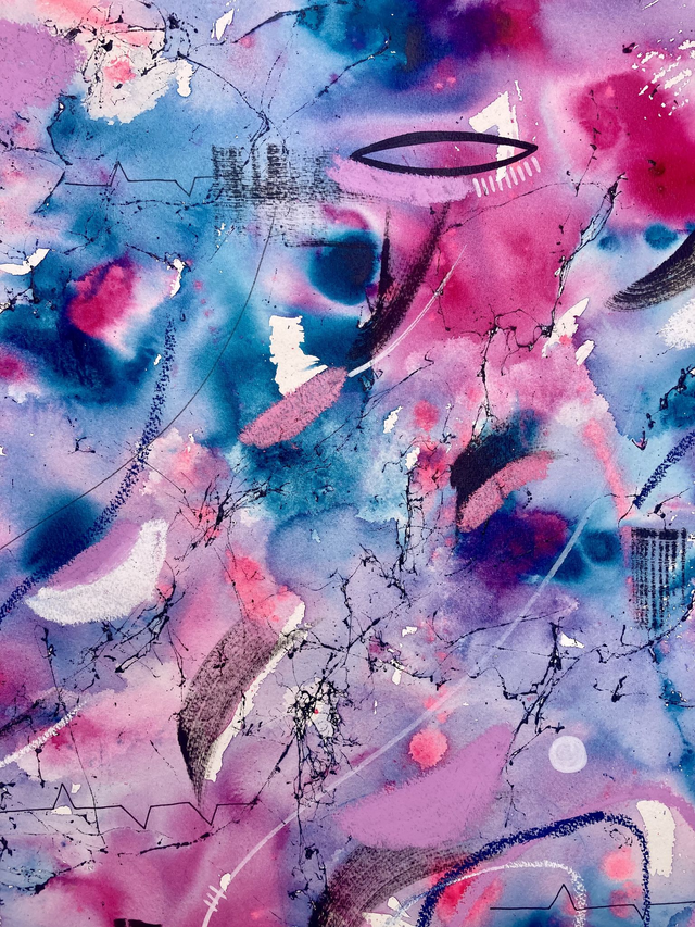 Original mix media on paper 56x76cm