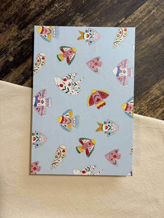 Oiseaux & Forêt – Carnet accordéon A5 multi-techniques