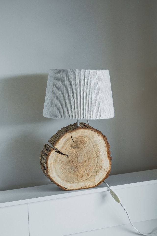 Lampe à poser morceau de nature