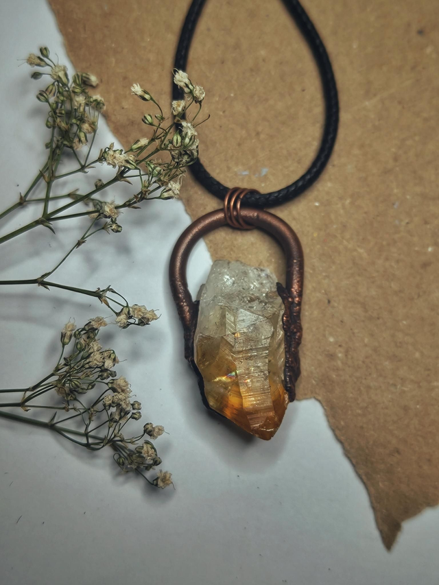 Copper &amp; Citrine Necklace