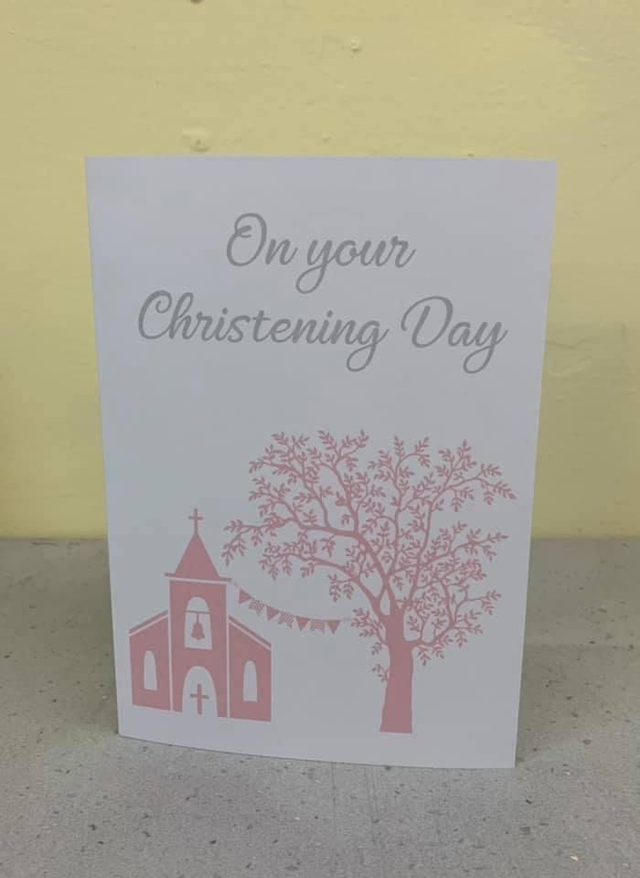 Christening card