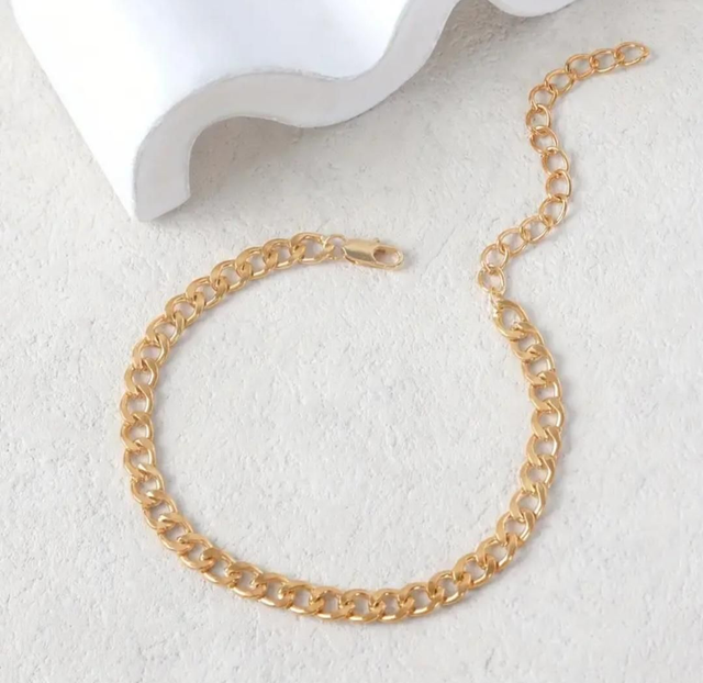 Bracelet de cheville NK en acier inoxydable 316L - Or ou Argent