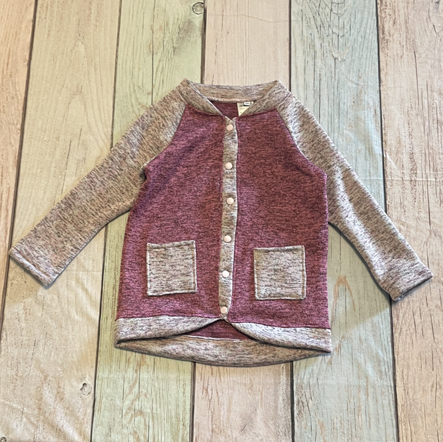 Jacke, Größe 110, rosa strickoptik