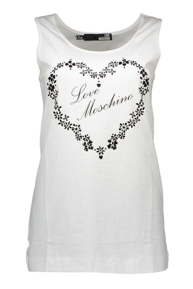 LOVE MOSCHINO CANOTTA DONNA BIANCO