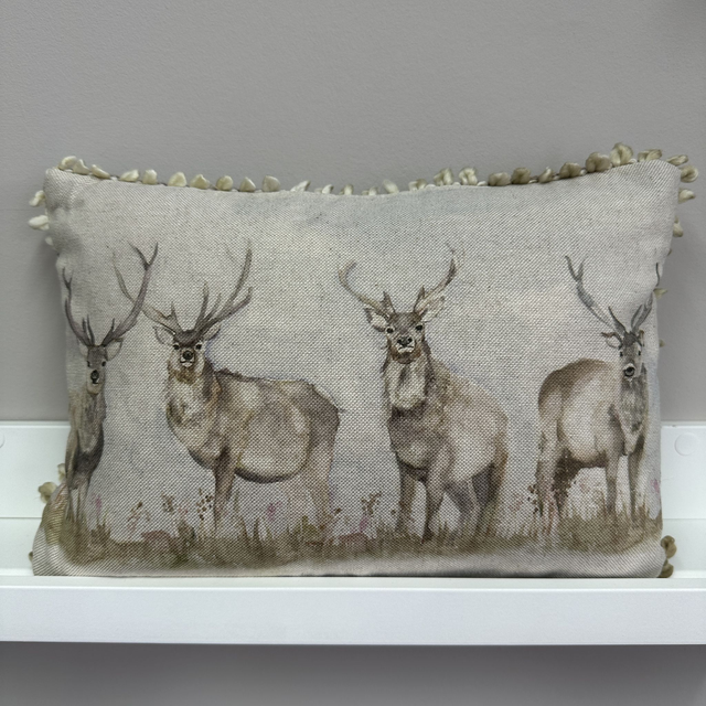 Small Mooreland Stag Cushion 
