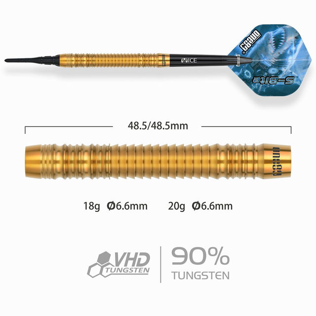 One80 Sbite-S B3 VHD 90% Tungsten Softdarts