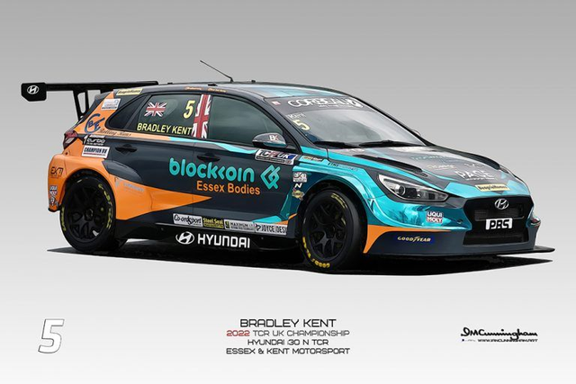 C220805 Hyundai i30N TCRUK22 Essex &amp; Kent Motorsport #5 Bradley KENT OLPK