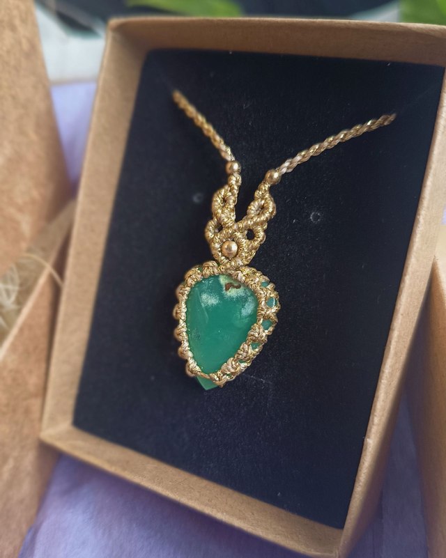 Conjunto Esperança Viva (Vela + Chrysoprase)