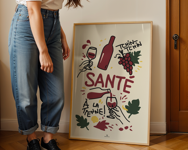 Oscar Wilde - Affiche vin et patrimoine