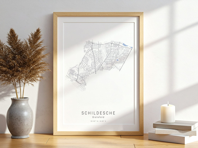 Bielefeld Schildesche Stadtkarte | Druck | Poster