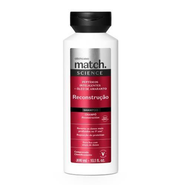 Shampoo Match Science Reconstrução, 300ml 56819