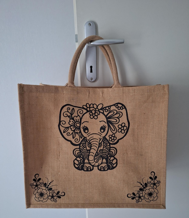 Mega sac en jute 