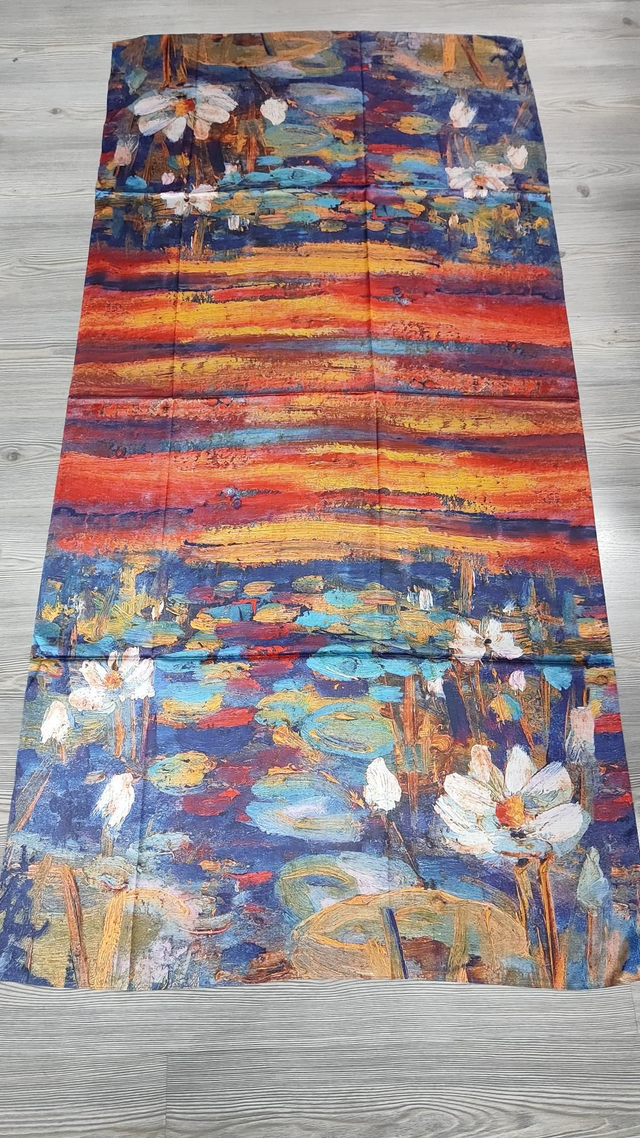 Stola Ninfee di Claude Monet in seta