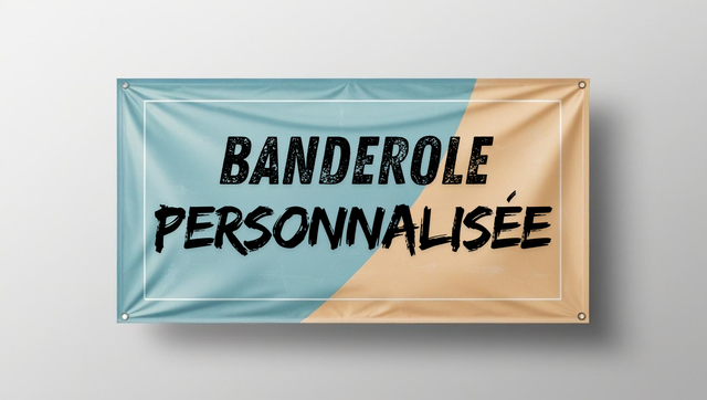 banderole personnalisée 100cm x 100cm