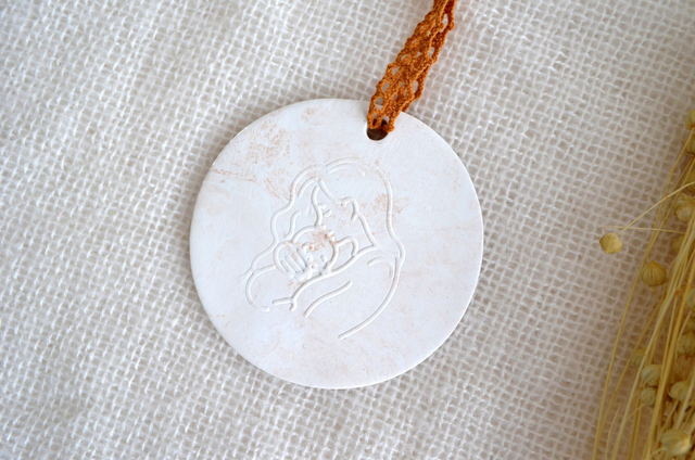 Plaque &quot;maman&amp;bébé&quot;