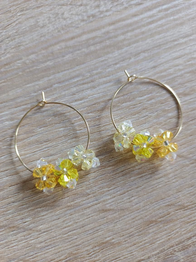 Fleurs de Cristal - Or - Jaune