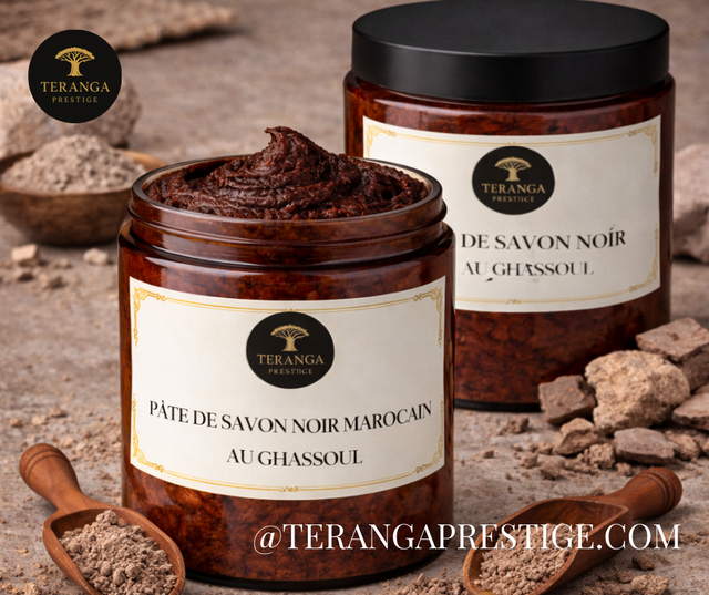 Pâte de Savon Noir Africain au Ghassoul 