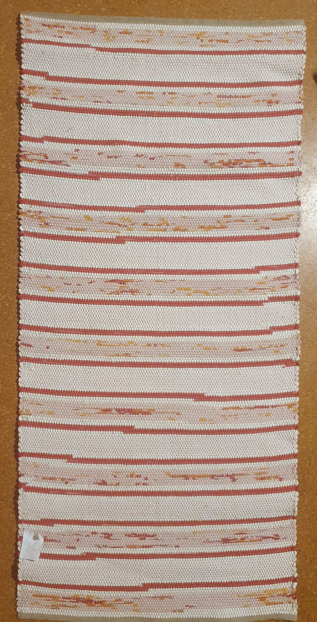 Teppich Fleckerl rot, rosa ca. 0,70 x 1,50 m  