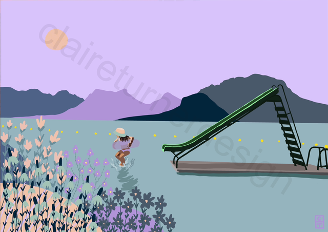 ‘Taking the plunge’ Tirage Fine Art