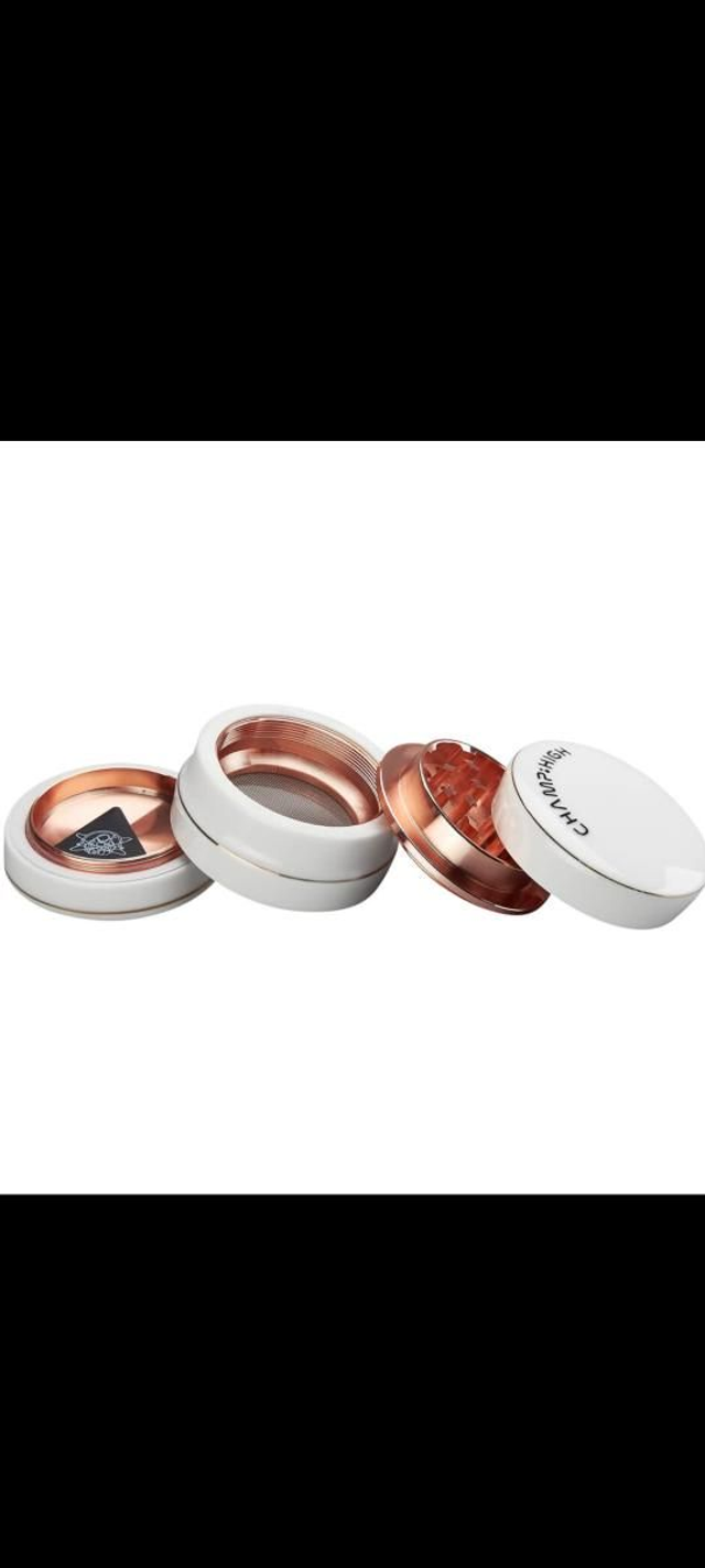 Champ High Porcelain Grinder White 4 Parts – 63mm
