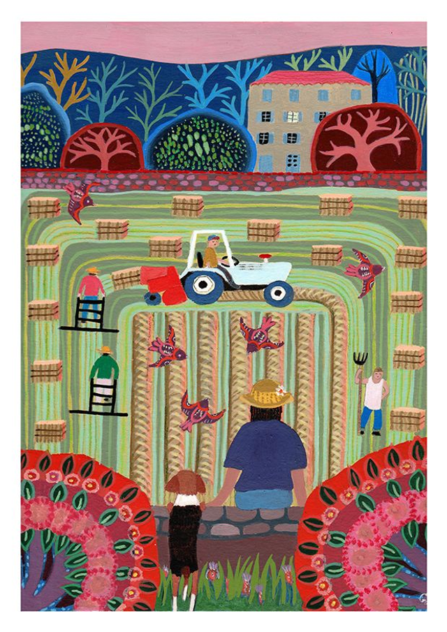 Tirage d'art Fauchage du pré