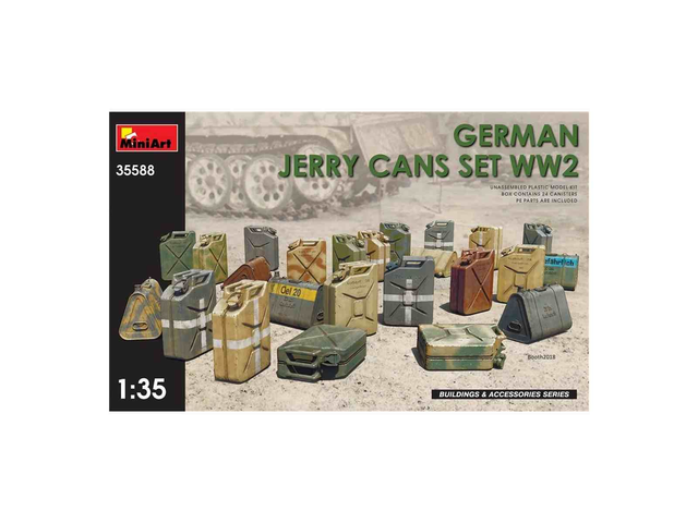 set de jerricans allemands WW2 - miniart 35588 1/35
