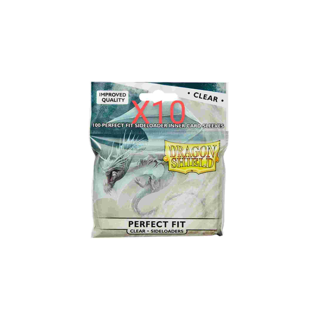 Dragon Shield Perfect Fit 100 Sleeves Sideloader Clear - 10 Confezioni