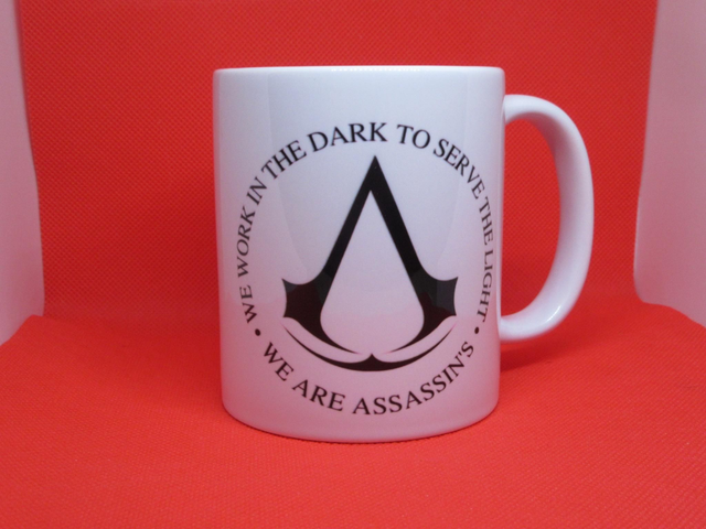 Custom Unofficial Printed Assassin's Creed 11oz boxed mug.