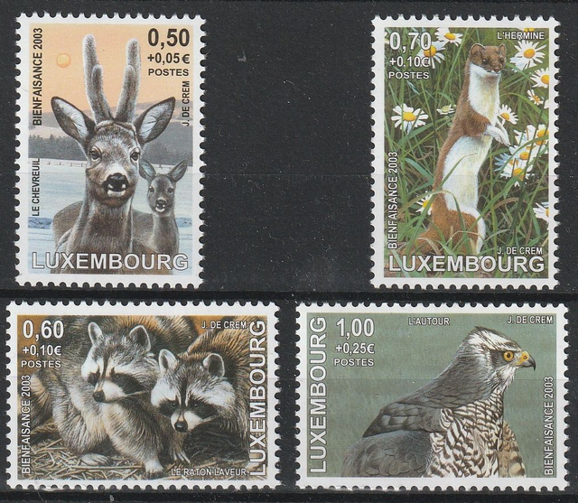 Luxembourg 2003 Fauna,Animals,Birds Set MNH