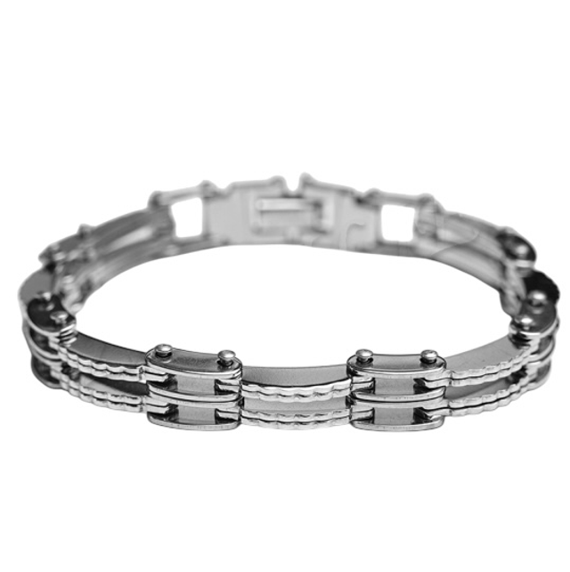 Bracelet homme argenté 