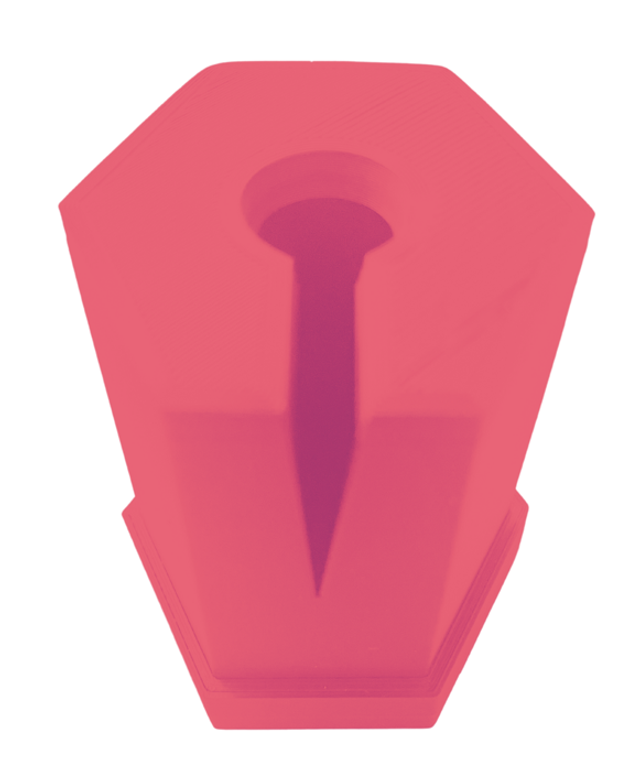 Red VINYL WEEDING POT bin