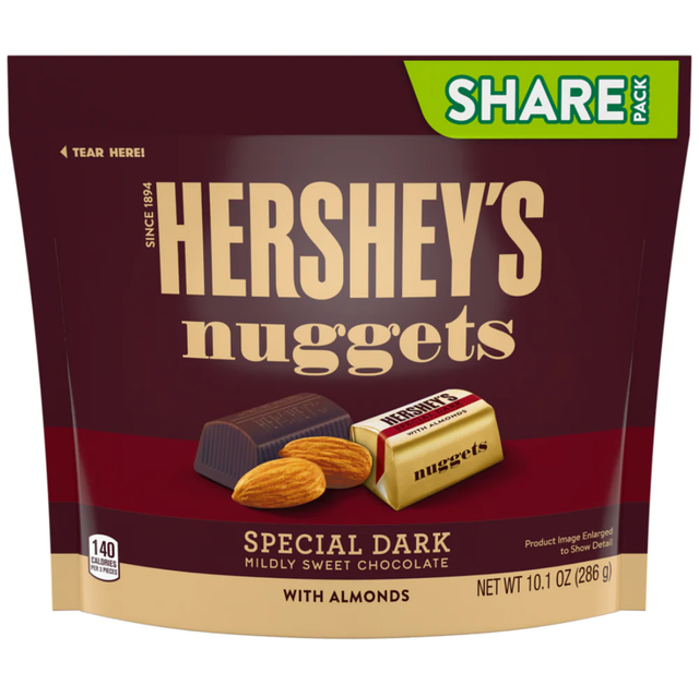 Hershey&#039;s Nuggets Special Dark Chocolate with Almonds (286g)