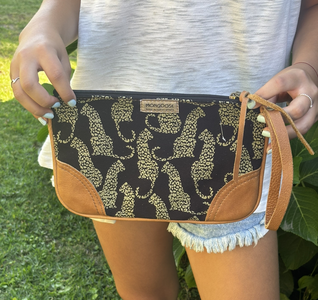 Mini Clutch Leopard Black/Natural