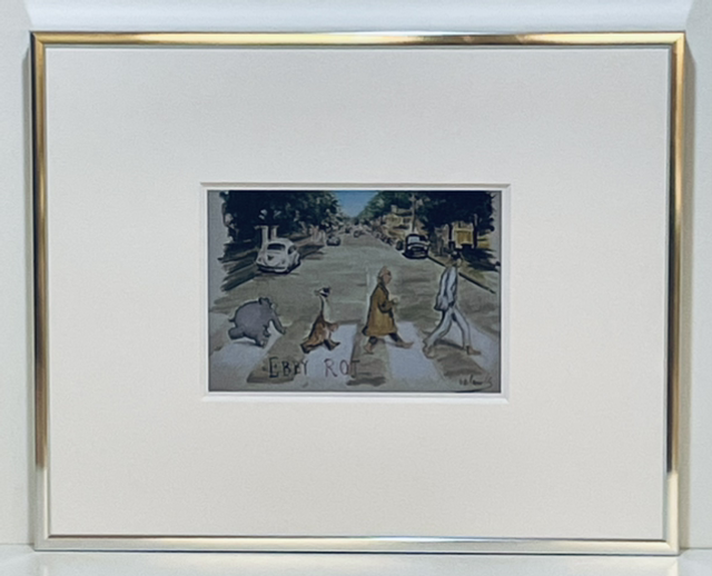 Ebby Rot - Otto Waalkes Kunstpostkarte gerahmt