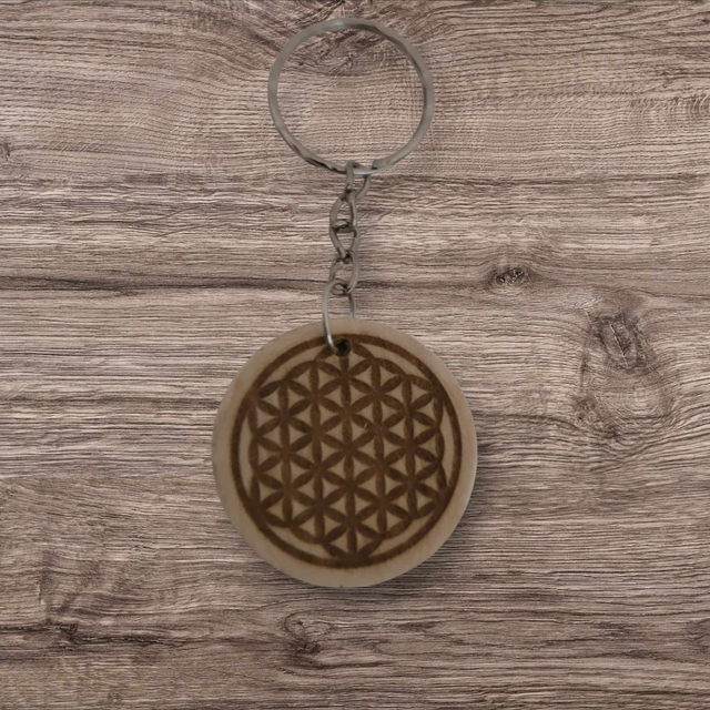 Porte clés fleur de vie