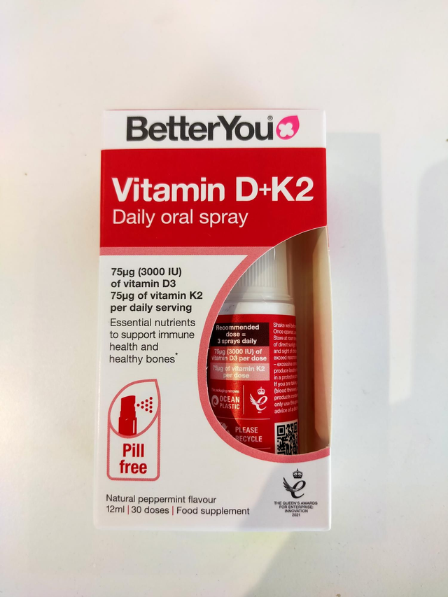 BetterYou D3 and K2 15ml spray 46088