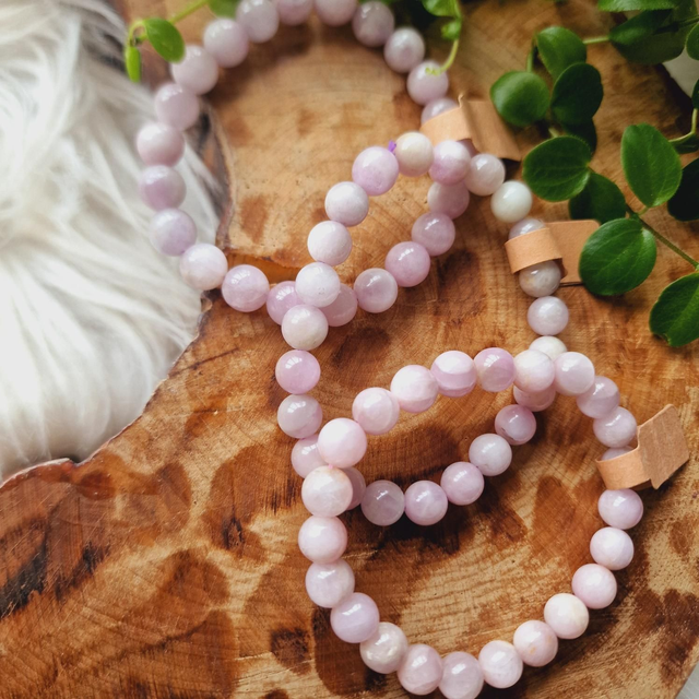 Kunzite 8mmBeaded Bracelet 